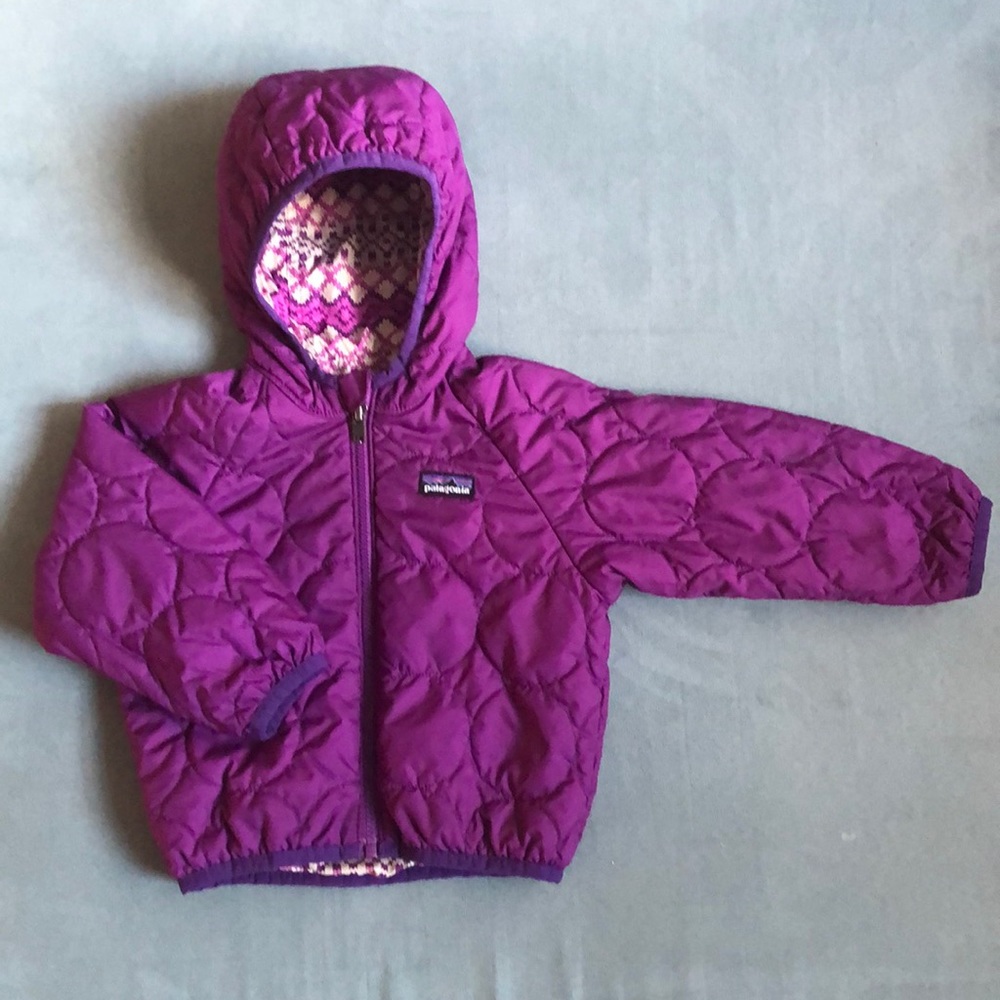 Patagonia Reversible Puff-Ball Jacket 2T Girl Coat